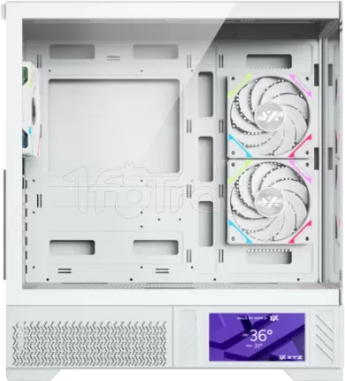 Photo de Boitier Moyen Tour ATX XYZ Aurorax 100 Pro RGB avec panneau vitré (Blanc)