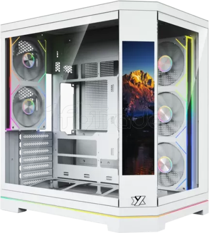 Photo de Boitier Moyen Tour ATX XYZ NEUTRON X PRO ARGB avec panneaux vitrés (Blanc)