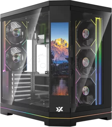 Photo de Boitier Moyen Tour ATX XYZ Neutron X Pro RGB avec panneaux vitrés (Noir)