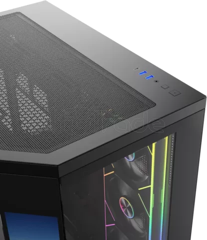 Photo de Boitier Moyen Tour ATX XYZ Neutron X Pro RGB avec panneaux vitrés (Noir)