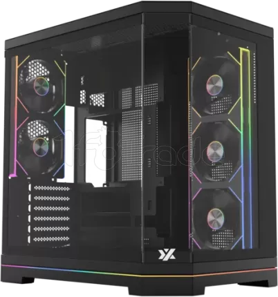 Photo de Boitier Moyen Tour ATX XYZ Neutron X RGB avec panneaux vitrés (Noir)