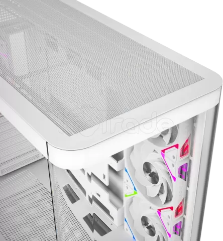 Photo de Boitier Moyen Tour ATX XYZ Quantum Pro RGB avec panneaux vitrés (Blanc)