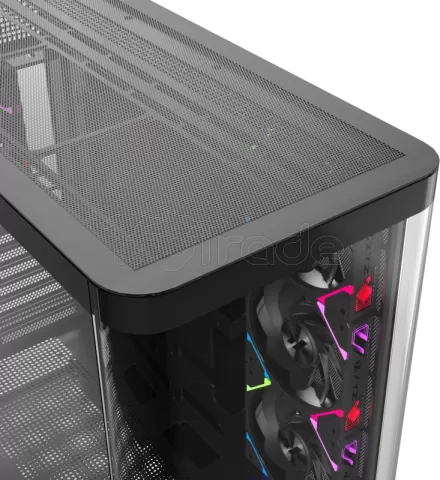 Photo de Boitier Moyen Tour ATX XYZ Quantum Pro RGB avec panneaux vitrés (Noir)