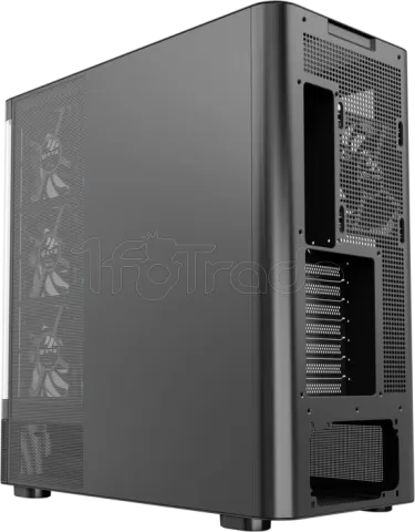 Photo de Boitier Moyen Tour ATX XYZ Quantum Pro RGB avec panneaux vitrés (Noir)