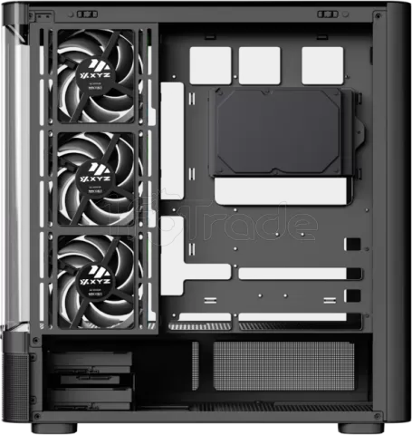Photo de Boitier Moyen Tour ATX XYZ Quantum Pro RGB avec panneaux vitrés (Noir)
