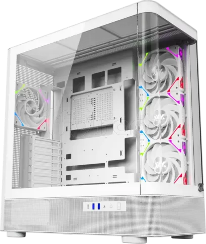 Photo de Boitier Moyen Tour ATX XYZ Quantum RGB avec panneaux vitrés (Blanc)