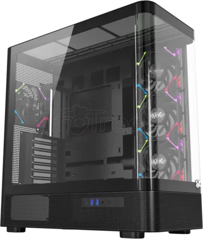 Photo de Boitier Moyen Tour ATX XYZ Quantum RGB avec panneaux vitrés (Noir)