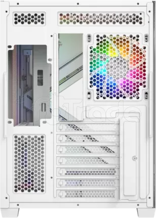 Photo de Boitier Moyen Tour ATX XYZ Qubex RGB avec panneaux vitrés (Blanc)