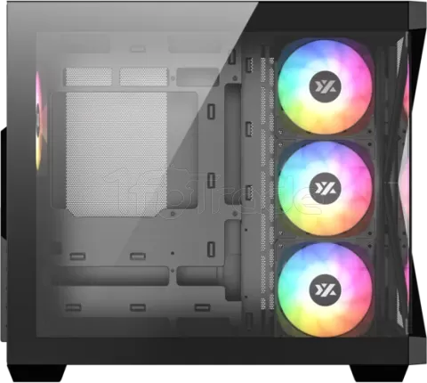 Photo de Boitier Moyen Tour ATX XYZ Qubex RGB avec panneaux vitrés (Noir)