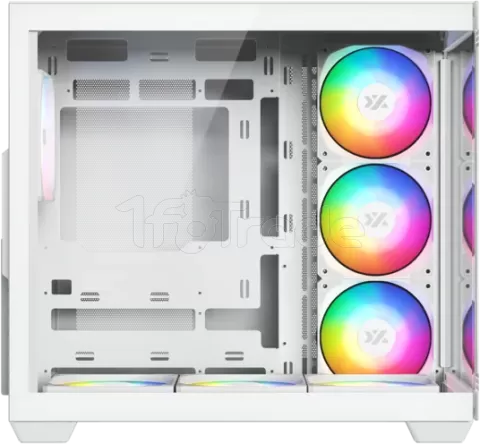 Photo de Boitier Moyen Tour ATX XYZ Tesseract X RGB avec panneaux vitrés (Blanc)