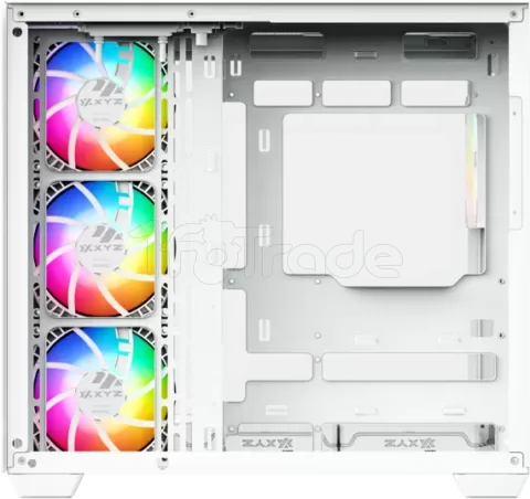 Photo de Boitier Moyen Tour ATX XYZ Tesseract X RGB avec panneaux vitrés (Blanc)