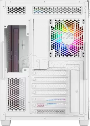 Photo de Boitier Moyen Tour ATX XYZ Tesseract X RGB avec panneaux vitrés (Blanc)