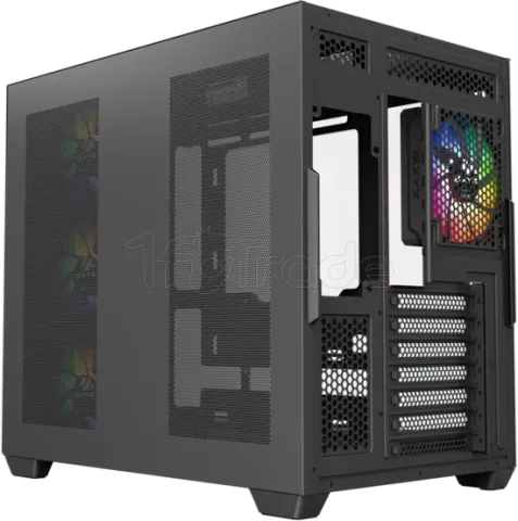 Photo de Boitier Moyen Tour ATX XYZ Tesseract X RGB avec panneaux vitrés (Noir)