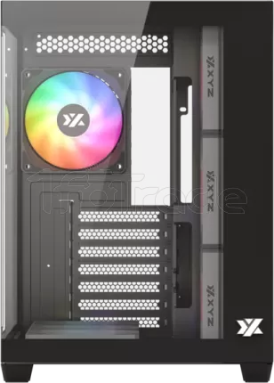 Photo de Boitier Moyen Tour ATX XYZ Tesseract X RGB avec panneaux vitrés (Noir)