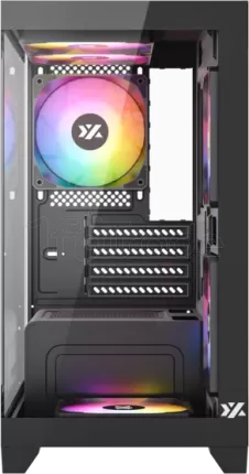 Photo de Boitier Moyen Tour ATX XYZ TITANIUM VIEW LITE ARGB avec panneaux vitrés (Noir)
