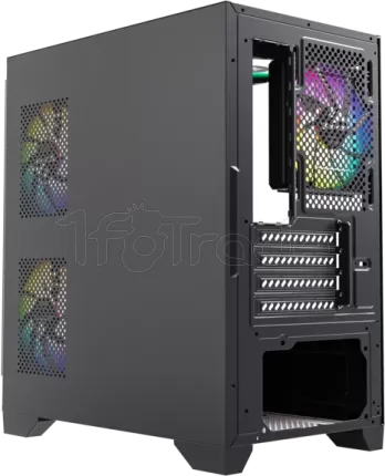 Photo de Boitier Moyen Tour ATX XYZ TITANIUM VIEW LITE ARGB avec panneaux vitrés (Noir)