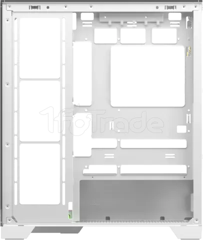 Photo de Boitier Moyen Tour ATX XYZ Trifecta Hydrotemp RGB avec panneaux vitrés (Blanc) avec Watercooling