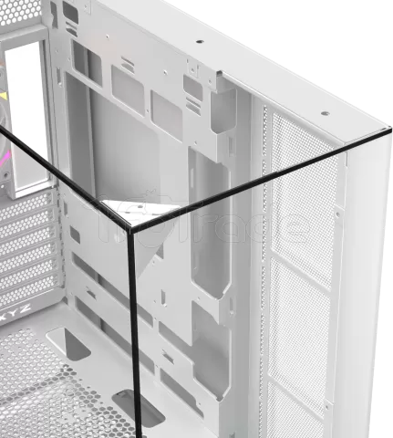 Photo de Boitier Moyen Tour ATX XYZ Trifecta Hydrotemp RGB avec panneaux vitrés (Blanc) avec Watercooling