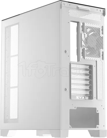 Photo de Boitier Moyen Tour ATX XYZ Trifecta RGB avec panneaux vitrés (Blanc)