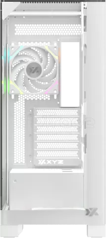 Photo de Boitier Moyen Tour ATX XYZ Trifecta RGB avec panneaux vitrés (Blanc)