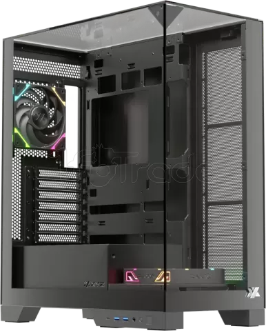 Photo de Boitier Moyen Tour ATX XYZ Trifecta RGB avec panneaux vitrés (Noir)