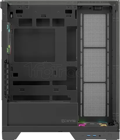 Photo de Boitier Moyen Tour ATX XYZ Trifecta RGB avec panneaux vitrés (Noir)
