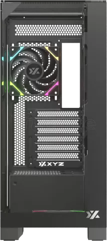 Photo de Boitier Moyen Tour ATX XYZ Trifecta RGB avec panneaux vitrés (Noir)