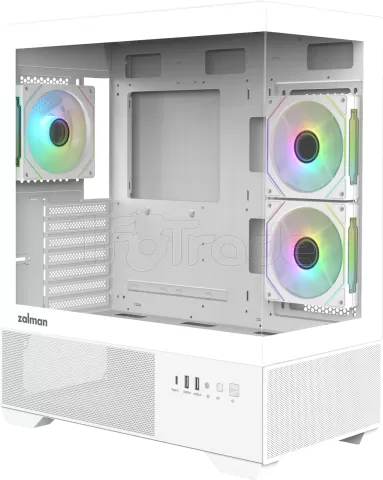 Photo de Boitier Moyen Tour ATX Zalman Chronix v2 avec panneaux vitrés (Blanc)
