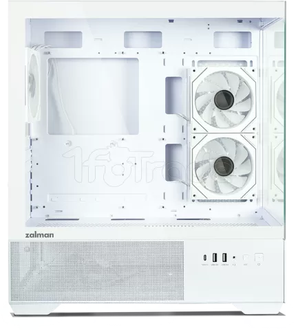 Photo de Boitier Moyen Tour ATX Zalman Chronix v2 avec panneaux vitrés (Blanc)