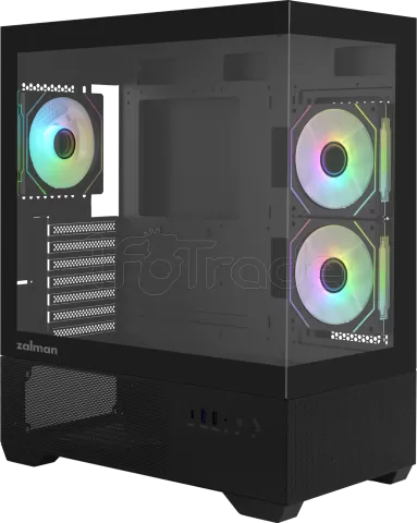 Photo de Boitier Moyen Tour ATX Zalman Chronix v2 avec panneaux vitrés (Noir)