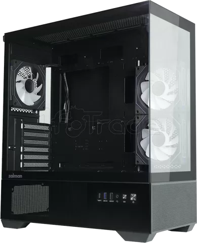 Photo de Boitier Moyen Tour ATX Zalman Chronix v2 avec panneaux vitrés (Noir)
