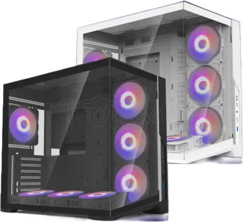 Photo de Boitier Moyen Tour ATX Zalman D40 RGB avec panneaux vitrés (Noir)