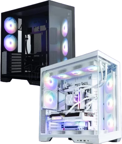 Photo de Boitier Moyen Tour ATX Zalman D50 RGB avec panneaux vitrés (Blanc)