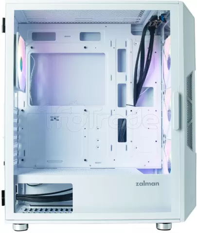 Photo de Boitier Moyen Tour ATX Zalman I3 Neo RGB avec panneau vitré (Blanc)