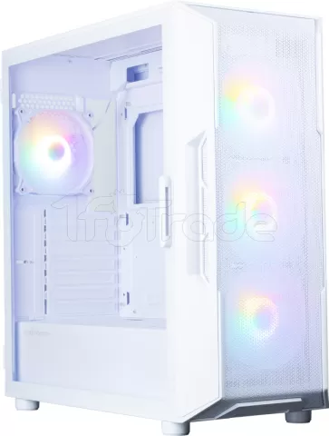 Photo de Boitier Moyen Tour ATX Zalman I3 Neo V2 RGB avec panneau vitré (Blanc)