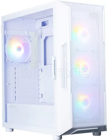 Photo de Boitier Moyen Tour ATX Zalman I3 Neo V2 RGB avec panneau vitré (Blanc)