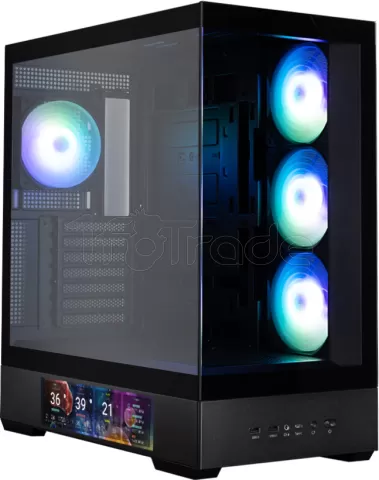 Photo de Boitier Moyen Tour ATX Zalman P40 DS RGB avec panneaux vitrés (Noir)