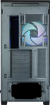 Photo de Boitier Moyen Tour ATX Zalman P50 DS RGB avec panneaux vitrés (Noir)