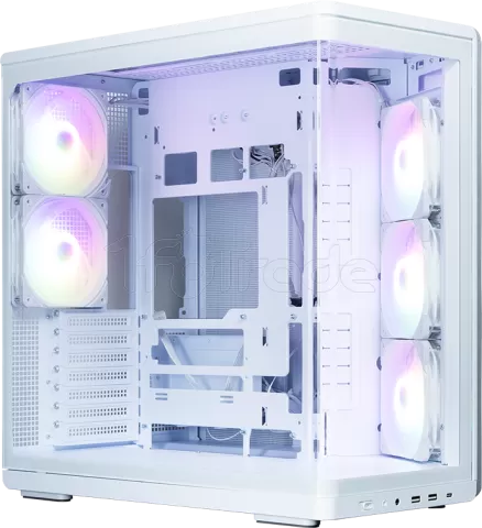 Photo de Boitier Moyen Tour ATX Zalman P60 ARGB avec panneaux vitrés (Blanc)