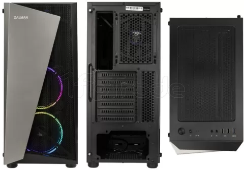 Photo de Boitier Moyen Tour ATX Zalman S4 RGB avec panneaux vitrés (Noir)