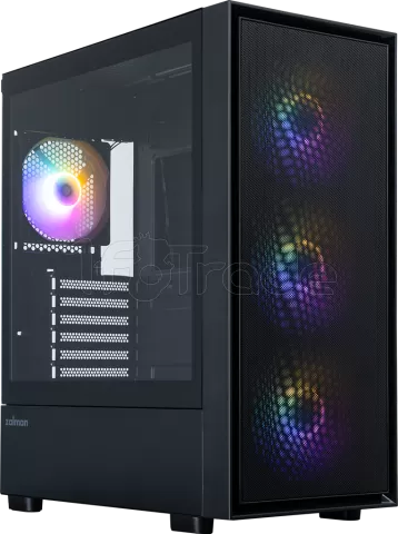 Photo de Boitier Moyen Tour ATX Zalman S6 RGB avec panneau vitré (Noir)
