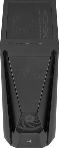 Photo de Boitier Moyen Tour E-ATX AeroCool Visor RGB avec panneau vitré (Noir)