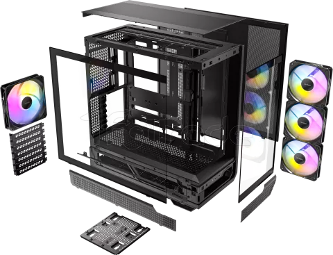 Photo de Boitier Moyen Tour E-ATX Antec Constellation C7 RGB avec panneaux vitrés (Noir)