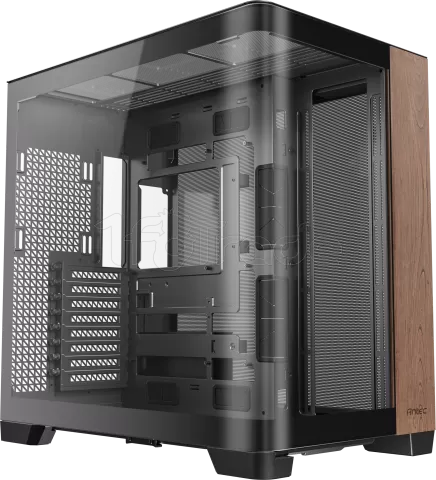 Photo de Boitier Moyen Tour E-ATX Antec Constellation C8 Curve Wood avec panneaux vitrés (Noir)