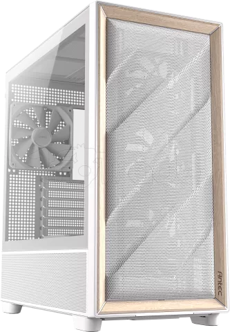 Photo de Boitier Moyen Tour E-ATX Antec Flux avec panneau vitré (Blanc/Marron)