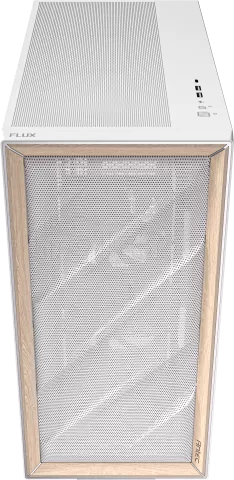 Photo de Boitier Moyen Tour E-ATX Antec Flux avec panneau vitré (Blanc/Marron)