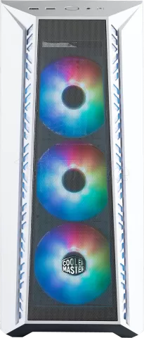 Photo de Boitier Moyen Tour E-ATX Cooler Master MasterBox MB520 Mesh RGB avec panneau vitré (Blanc)