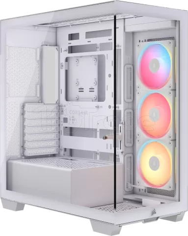 Photo de Boitier Moyen Tour E-ATX Corsair 3500X LX-R iCue Link RGB avec panneaux vitrés (Blanc)