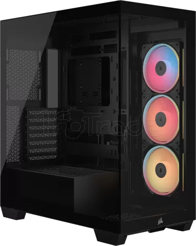 Photo de Boitier Moyen Tour E-ATX Corsair 3500X LX-R iCue Link RGB avec panneaux vitrés (Noir)