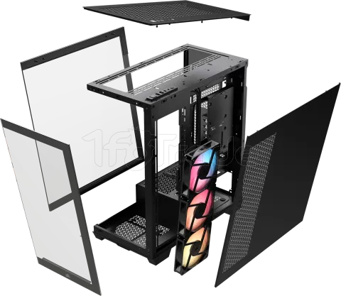 Photo de Boitier Moyen Tour E-ATX Corsair 3500X RS-R RGB avec panneaux vitrés (Noir)